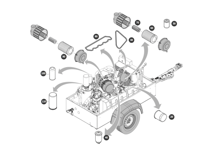 Atlas Copco XATS 138, 1000h