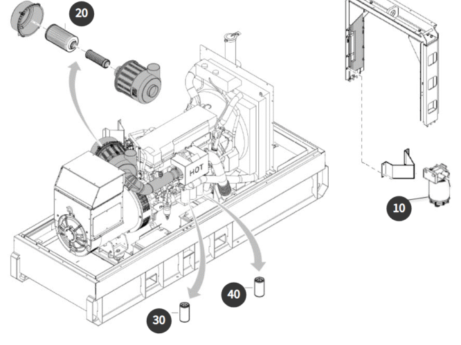 Atlas Copco QAS 400 VD S3A, 500 h