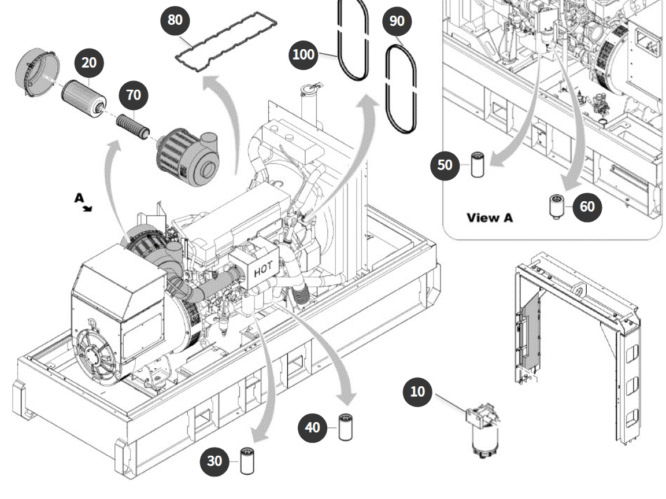Atlas Copco QAS 400 VD S3A, 2000 h