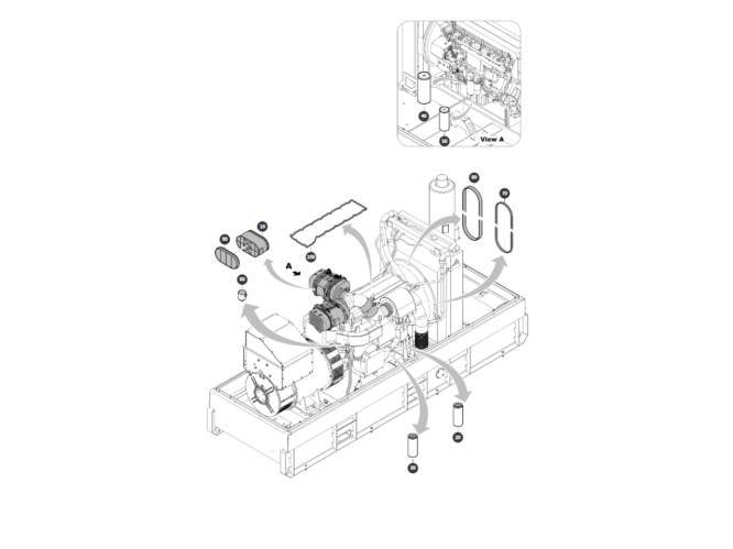 Atlas Copco QAS 630 VD S2, 2000 h