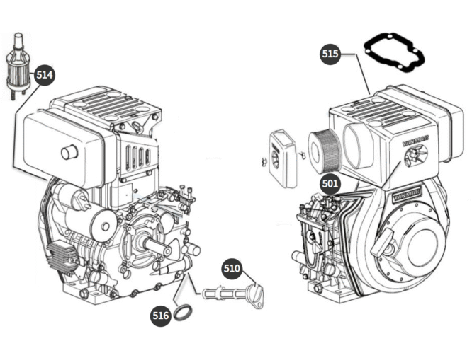 Atlas Copco QEP S7 Servicekit 400h, Yanmar