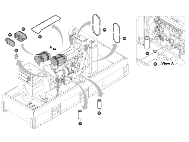 Atlas Copco QAS 500 VD S3A, 2000 h