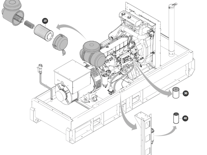 Atlas Copco QAS 250 VD S3A, 500 h