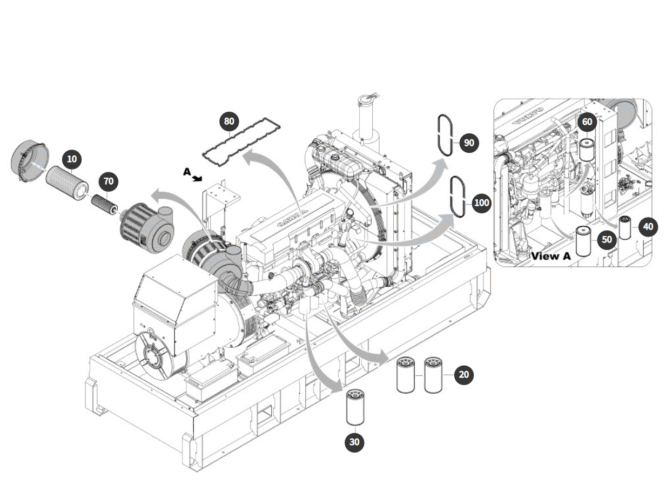 Atlas Copco QAS 325 VD S3A, 2000 h