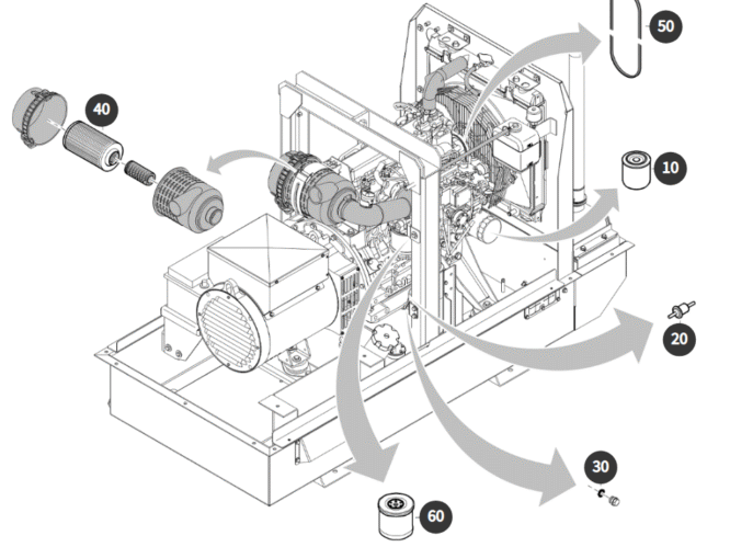 Atlas Copco QES 20 Kd, 500 h