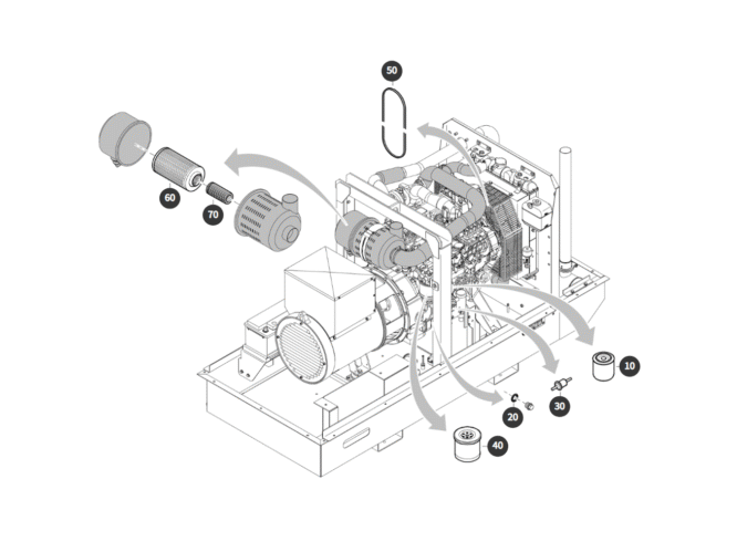 Atlas Copco QES 40 Kd, 1000 h