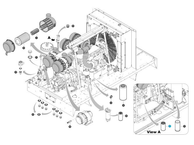 Servicekit XRVS 466 1000h