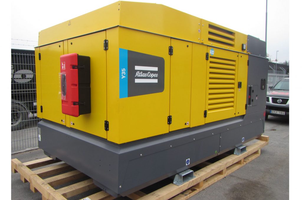 atlas copco y35 på pall