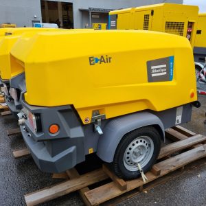 atlas copco h185 e air kompressor som går på el