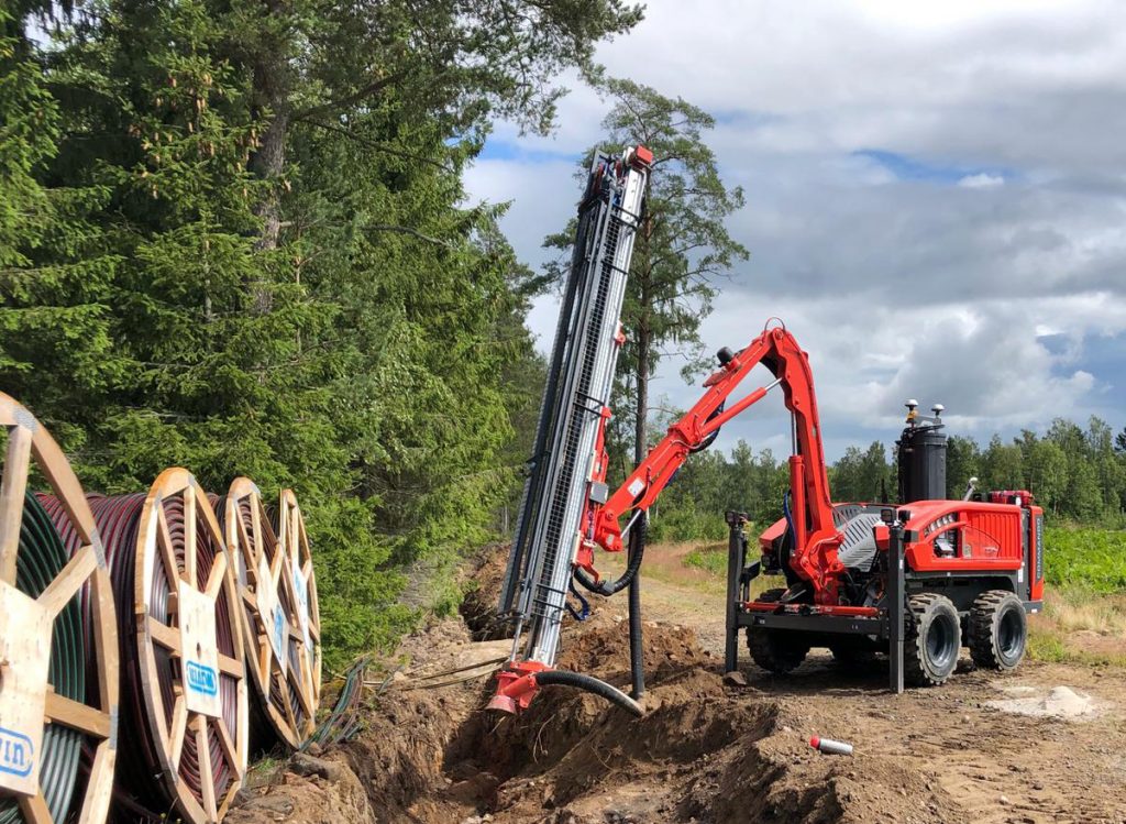 Sandvik DC130Ri borrvagn uppstart