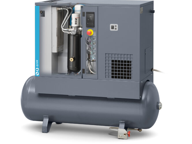 Atlas Copco G7 tankmonterad skruvkompressor