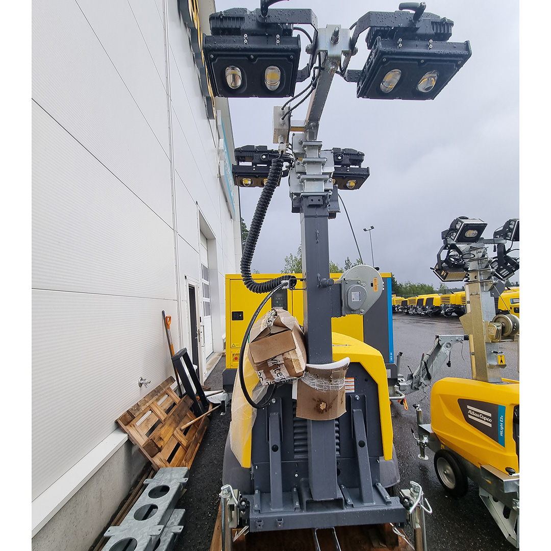 Belysningsmast HiLight V4+ från Atlas Copco | SMT Sweden