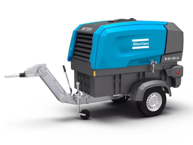 Atlas Copco B-Air 185 batteridriven kompressor