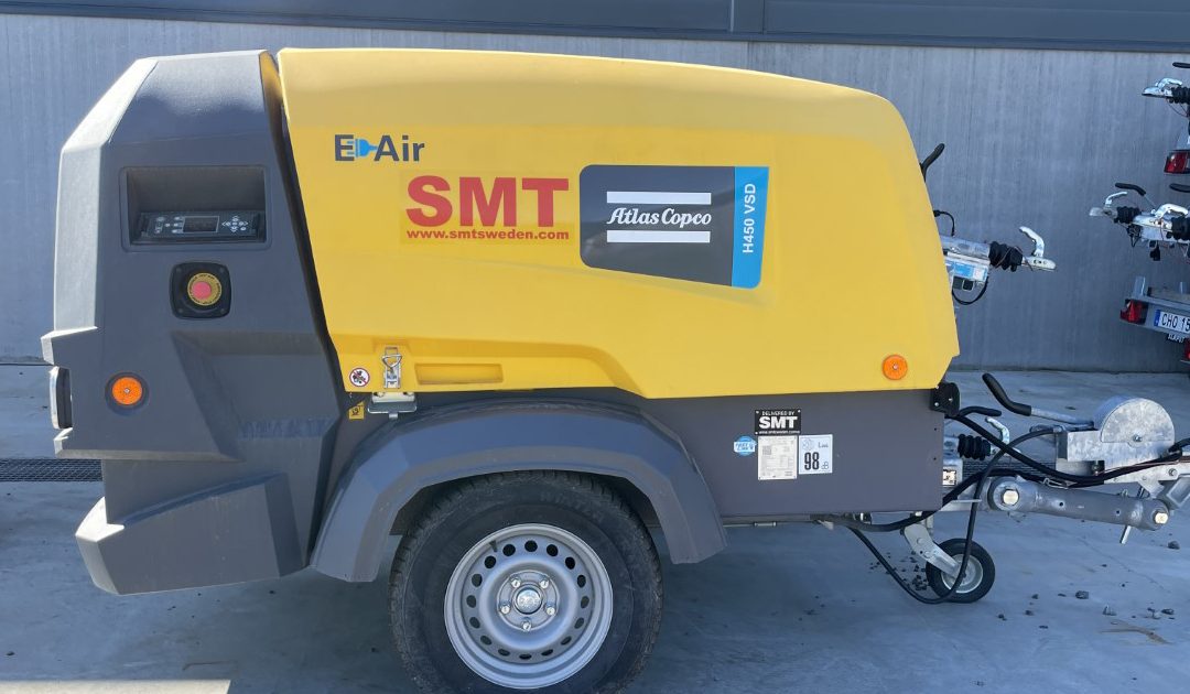 Atlas Copco E-Air H450 VSD Eldriven, 2021 | SMT Sweden