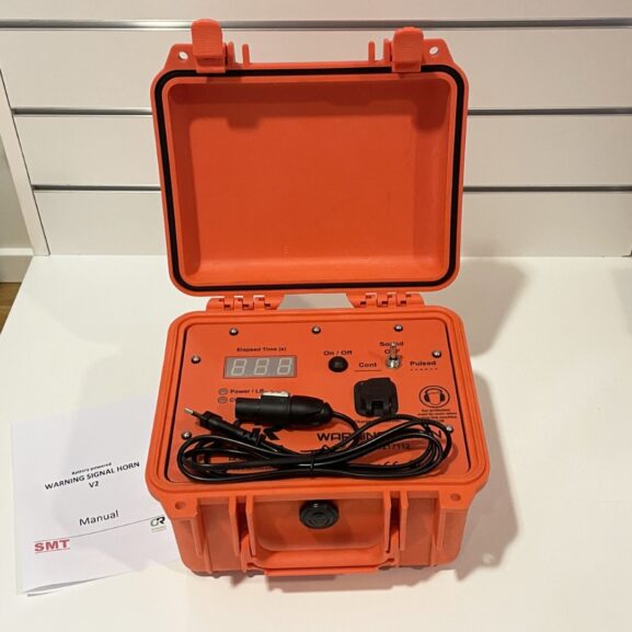 CR Mining warning siren V2 Batteridriven sprängtuta