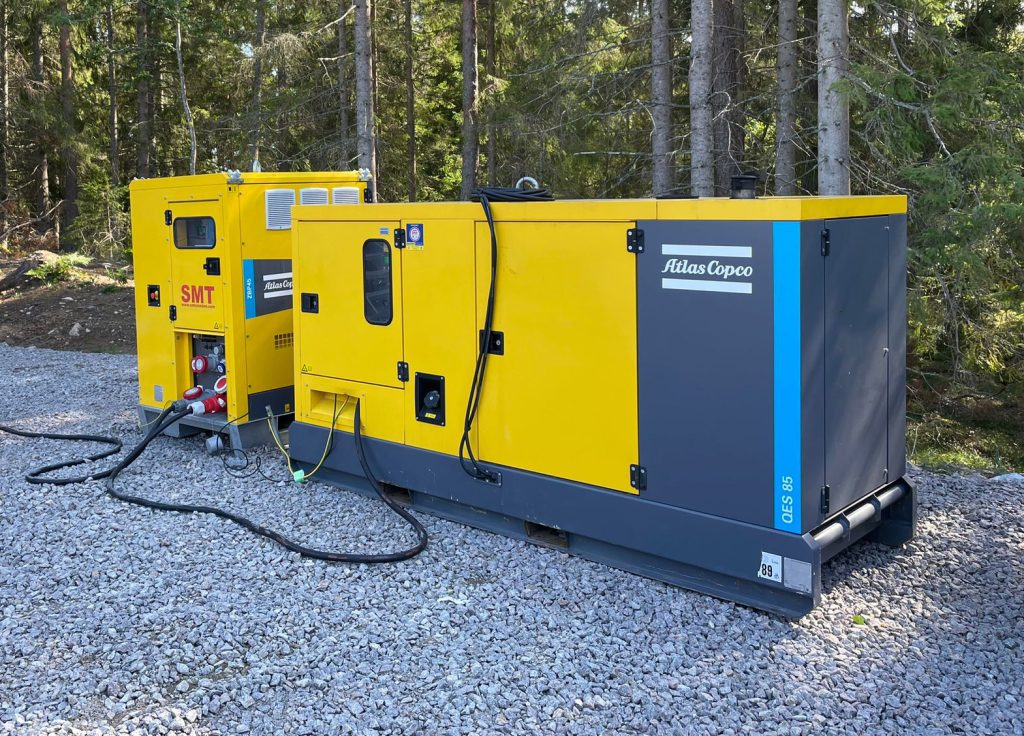Reservkraft från QES 85 generator