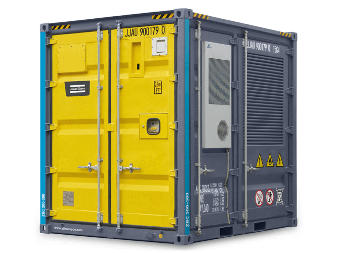 Atlas Copco ZBC 300 energilagringssystem