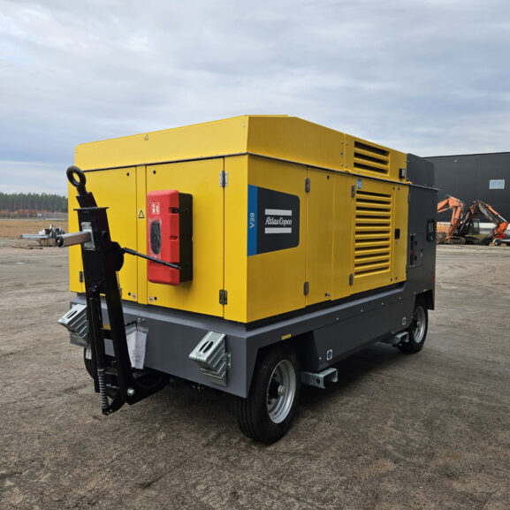 atlas copco DrillAir V39 med hjulaxlar