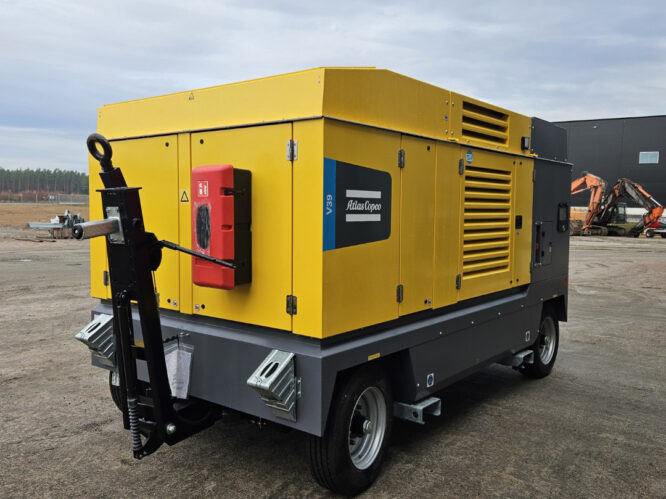 atlas copco DrillAir V39 med hjulaxlar