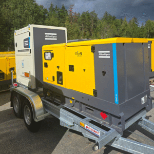 Hybridlösning med ett energilager och generator på släp