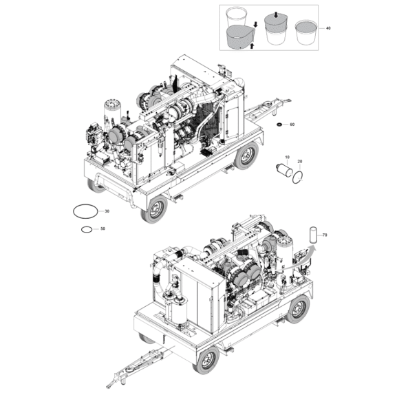 Servicekit 500h till DrillAir X-Air 1200-40