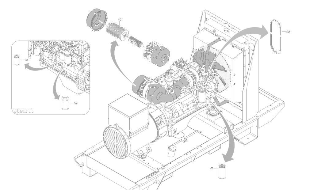 Atlas Copco QES 125, 1000h