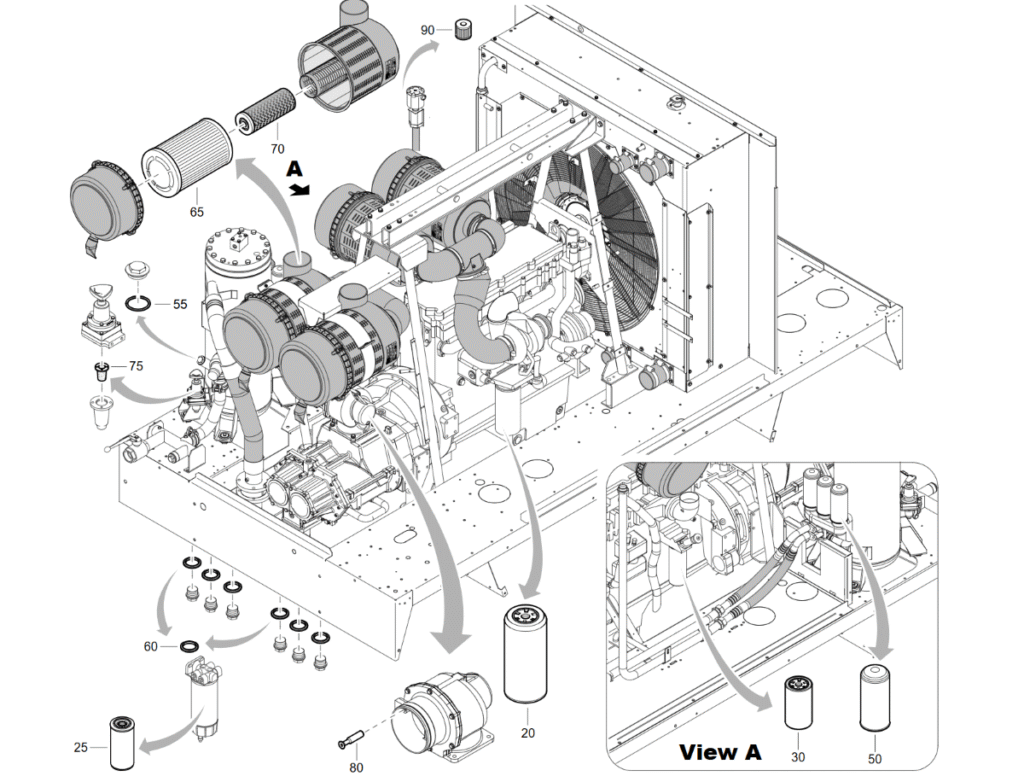 Servicekit XRVS 476, 1000h