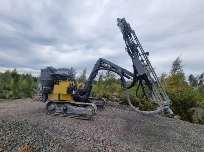 Atlas Copco FlexiROC T30R borrvagn